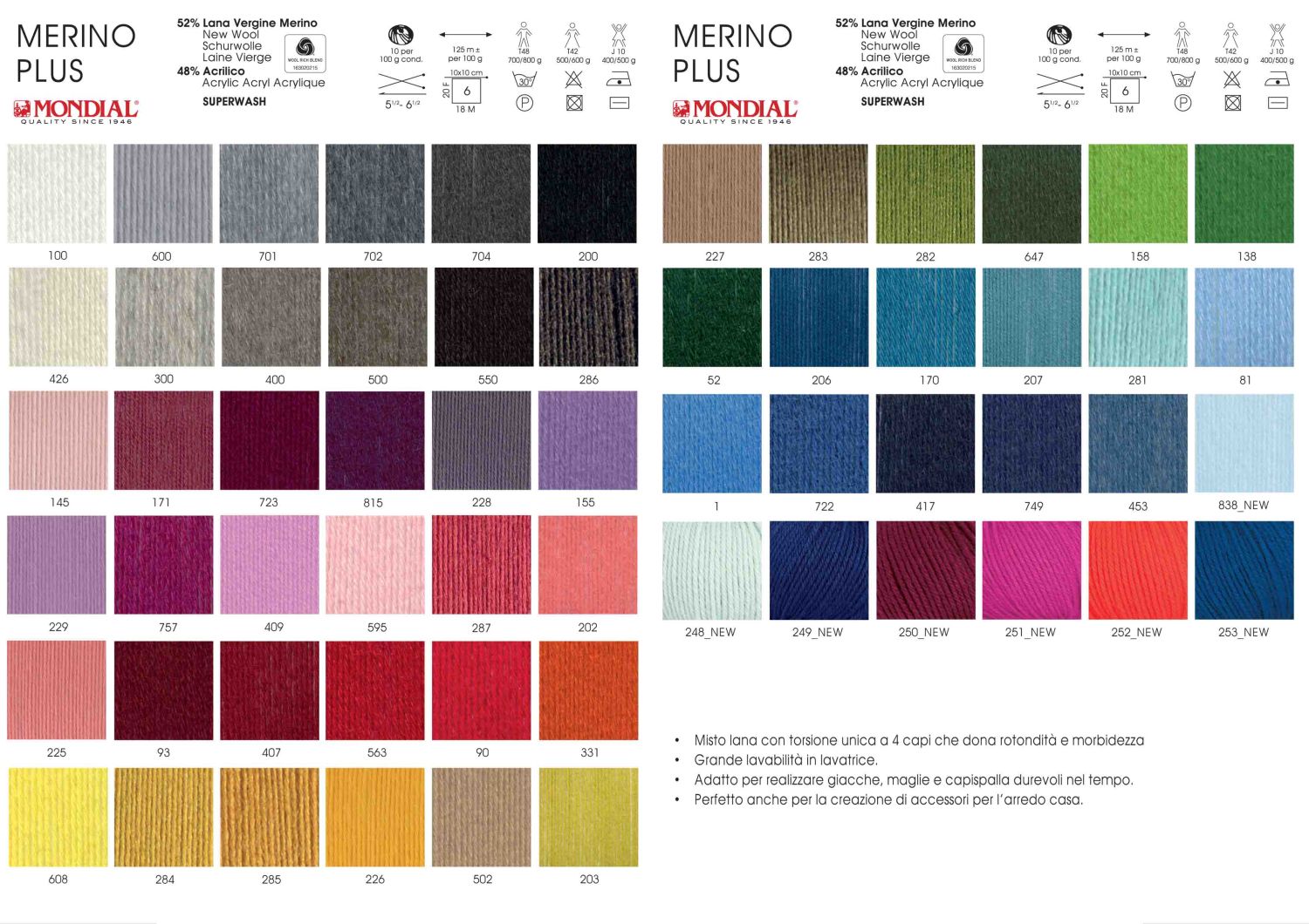 Mondial Merino Plus 100g