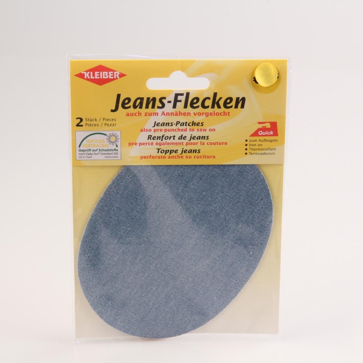 KLEIBER 2 Jeans-Flecken Ovalform