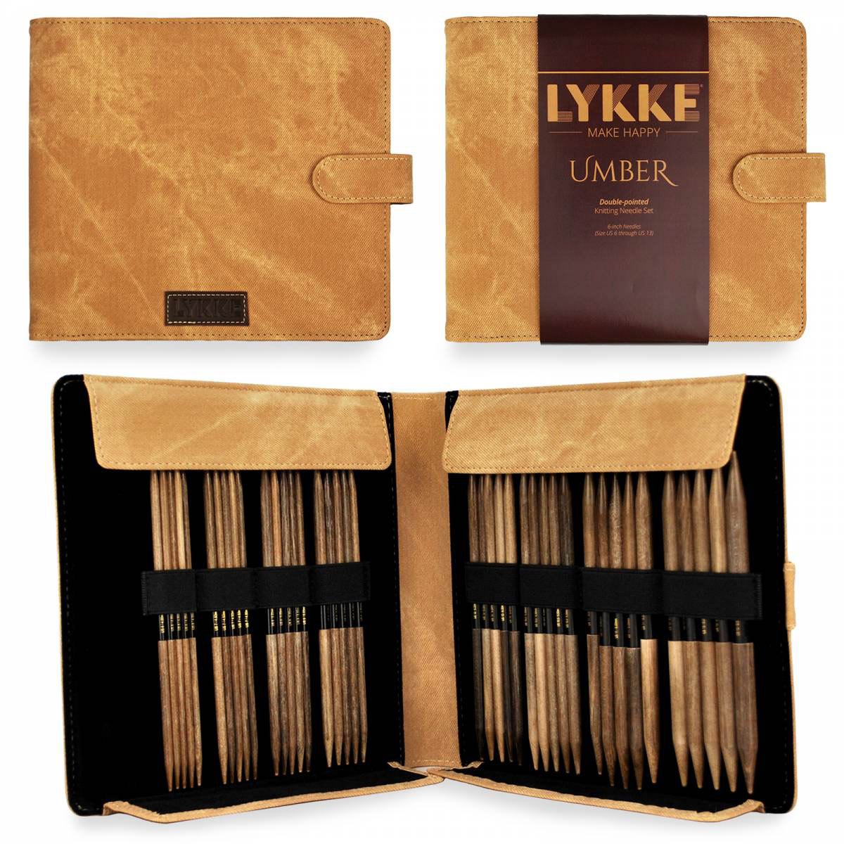 Lykke Strumpstricknadel - Set L Umber