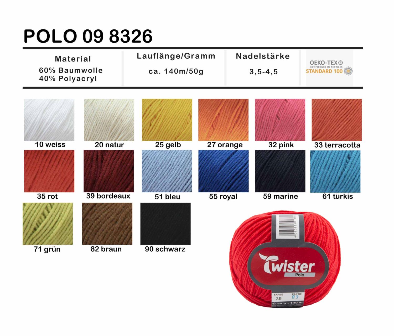 Twister Polo Uni 50g