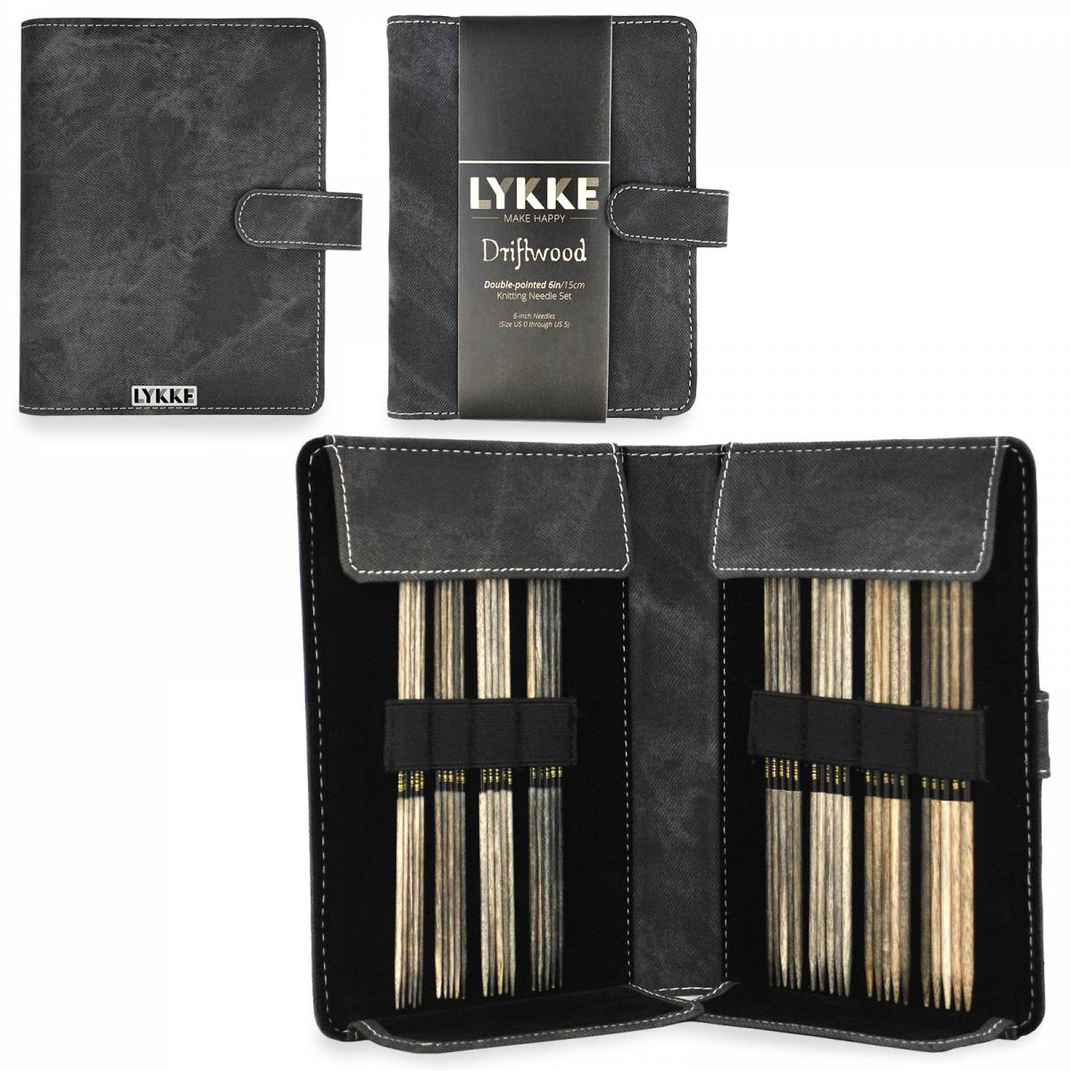 Lykke Strumpstricknadel Set Driftwood