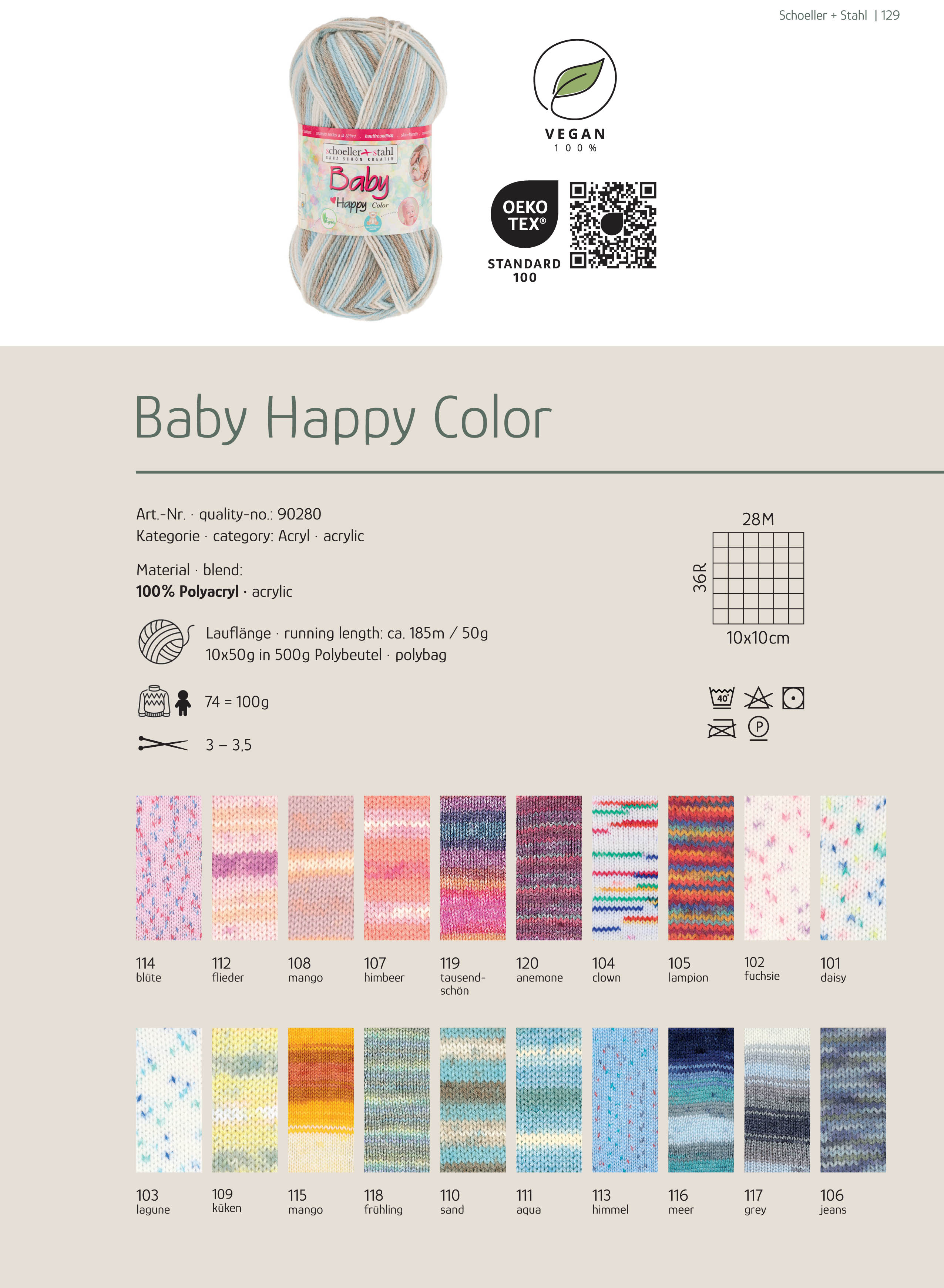 Schoeller + Stahl Baby Happy Color 50g